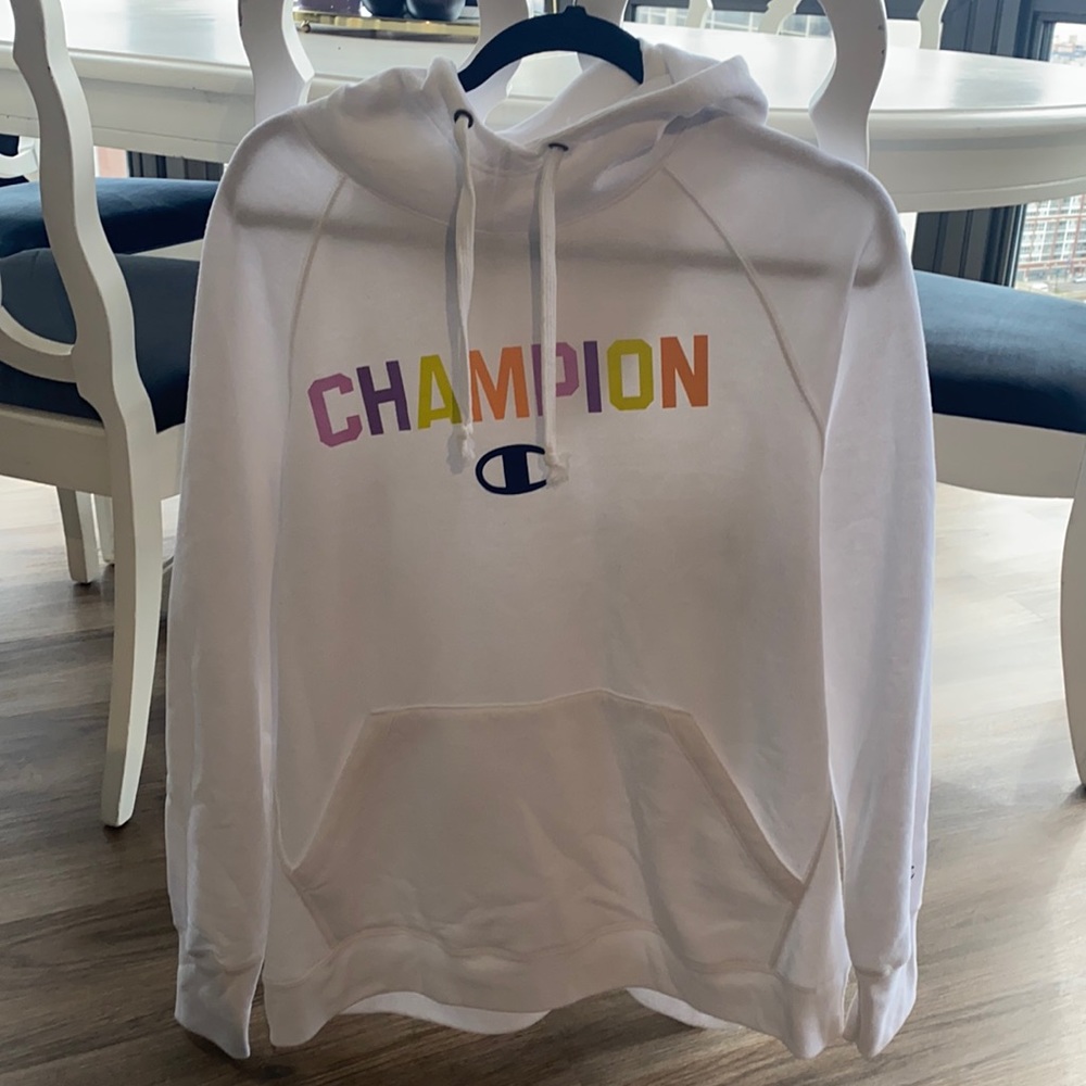 CHAMPION white women’s hoodie